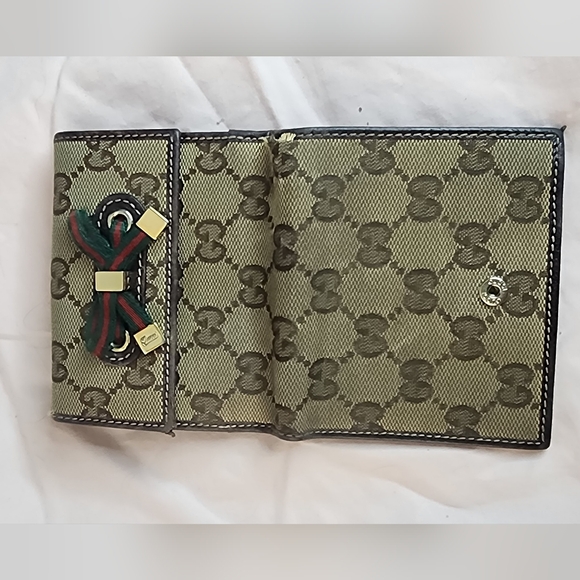 Gucci Monogram Princy Sherry Line Compact Wallet - Picture 14 of 16